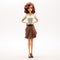 3d Business Woman Figurine In Gerda Taro Style - Artgerm Inspired
