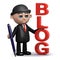 3d Businessman has a blog