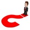 3D businessman, question mark sign