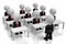 3D businessmen - meeting/ training concept