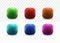 3d buttons set for social media icon template on white tranparent background
