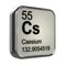 3d Caesium element