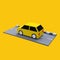 3D car with yellow color