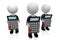 3D cartoon charactes/ businessmen holding calculators