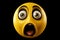 3D cartoon emoji donning a surprised expression