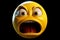 3D cartoon emoji sporting a fearful expression captures a wide spectrum of emotions