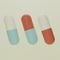 3D Cartoon Low Poly Medical Medicine Icon Ver 2