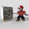 3D Cartoon Lumberjack Character