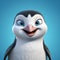 3d Cartoon Penguin Character Erik From Happy Feet