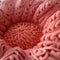 3d Cashmere Coral Crochet: Intricately Sculpted Knit Fabric