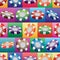 3d casino coin colorful square seamless pattern