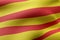 3d Catalonia region flag