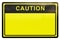 3D Caution sign