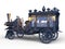 3D CG rendering of Steam Hearse