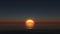 3D CG rendering of sunrise