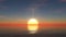 3D CG rendering of sunrise