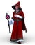 3D CG rendering of wizard