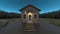 3D CG rendering of wooden house