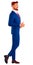 3d character, Close up overjoyed businessman wearing glasses and suit showing thumbs up, smiling entrepreneur employee