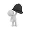 3D Character holing up british bobby hat