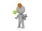 3D Character juggling sport balls