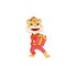 3d character male tiger offering gift box for chinese new year