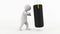 3D character punching bag, boxing training animation