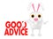 3d character , rabbit - good advice