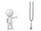 3D Character showing tunning fork