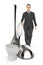 3d character , woman , mixer spoon , spoon , lid , chef