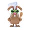 3d Chcolate bunny chef