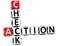 3D Check Action Good Crossword text