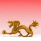 3d chinese golden dragon