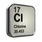 3d Chlorine element