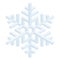 3D Christmas Isometric Snowflake on White Background