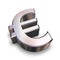 3D chrome Euro symbol