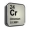 3d Chromium element