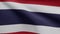 3D, Close up of Thailand banner blowing soft silk