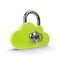 3d cloud padlock over white background