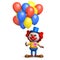 3d Clown balloons