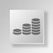 3D Coins icon Business Concept