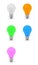 3D Collection of Light Bulbs
