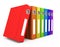 3d color business books