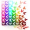 3D colorful paper butterflies turn to life