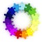 3d colorful puzzle chart wheel