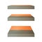 3D concrete shelf isolate background. Background for product display concept.