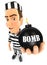 3d convict holding a bomb