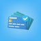 3d credit card icon