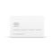 3d credit card white. Contactless plastic payment means with number stripes and electronic chip