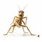 3d Cricket Grasshopper In Realistic Rendering Style